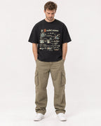 Mockup Boxy Heavyweight Tee Black male full-body 08