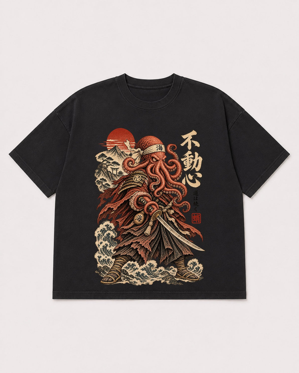 Mockup Boxy Heavyweight Tee Black product