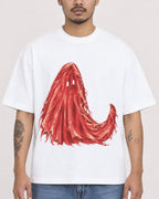 Mockup Boxy Heavyweight Tee White male close-up 12