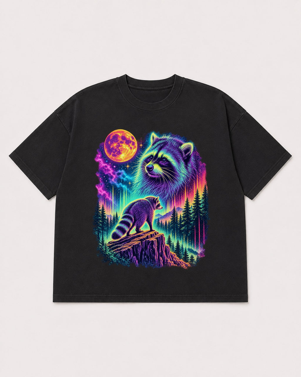 Mockup Boxy Heavyweight Tee Black product