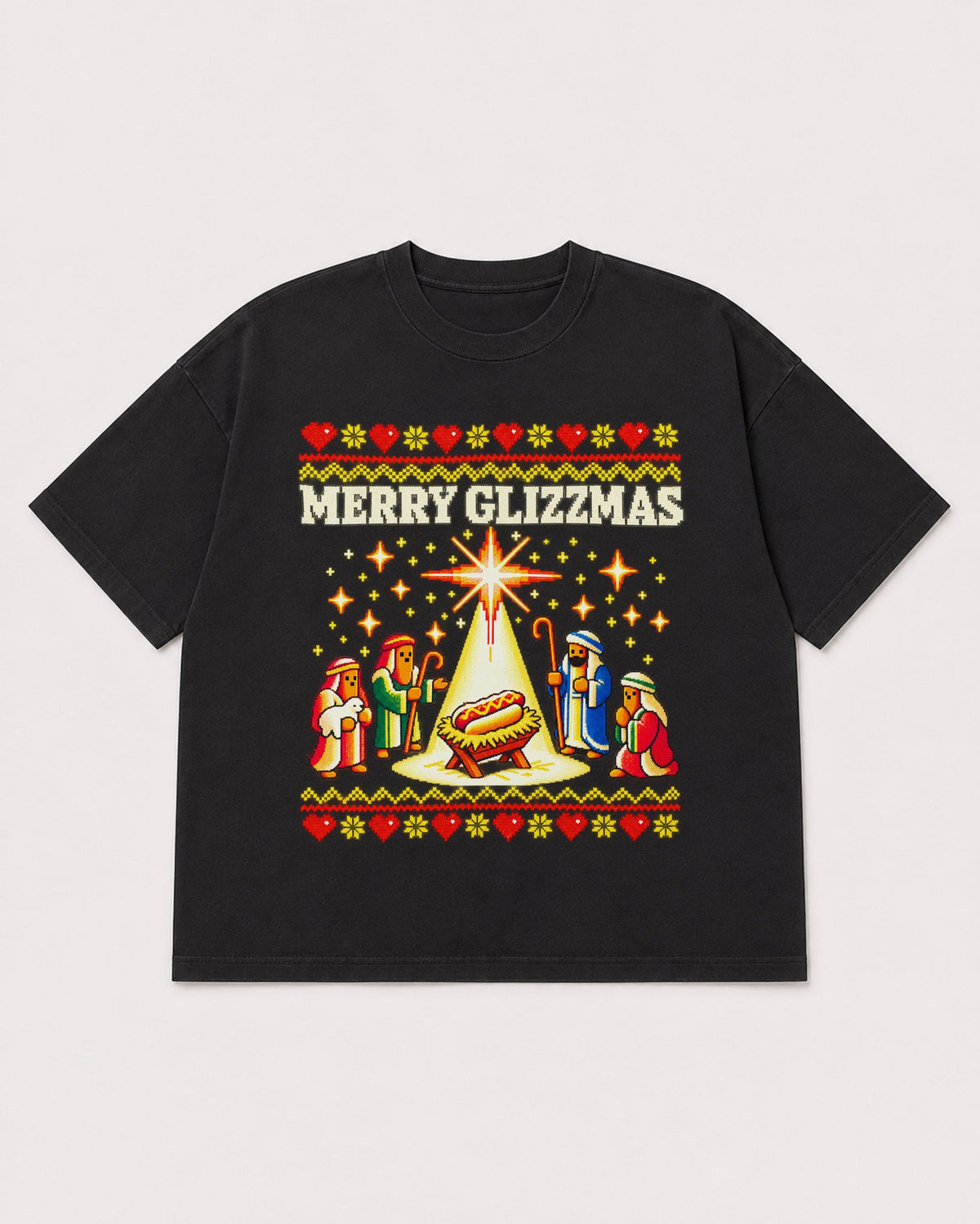 Mockup Boxy Heavyweight Tee Black product