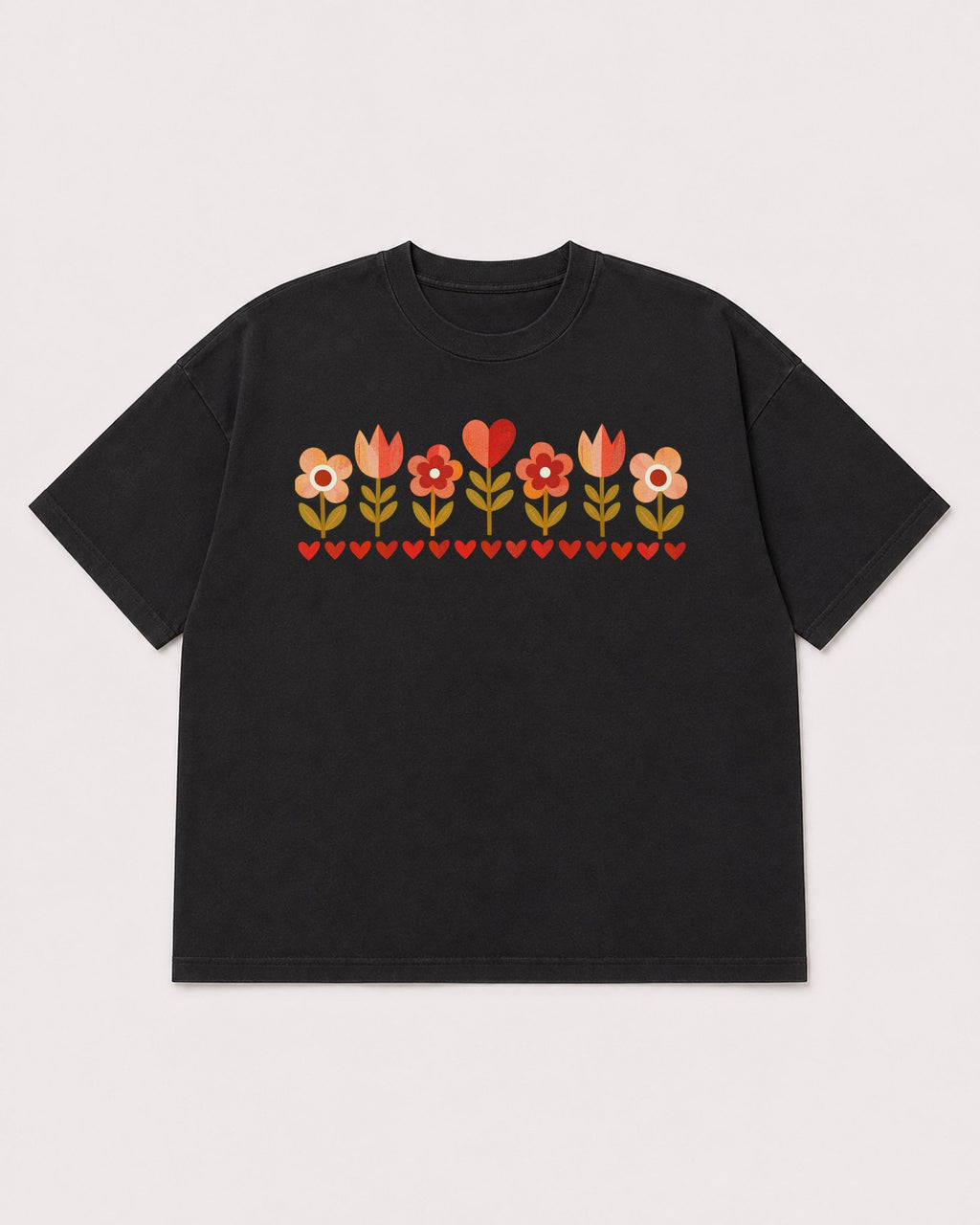 Mockup Boxy Heavyweight Tee Black product