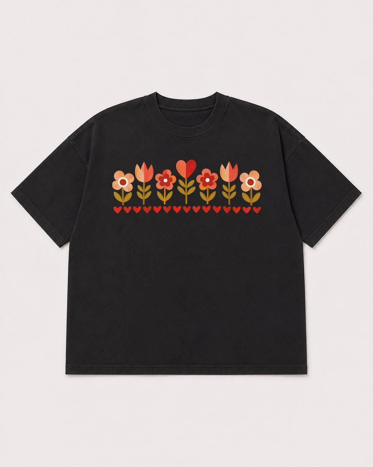 Mockup Boxy Heavyweight Tee Black product