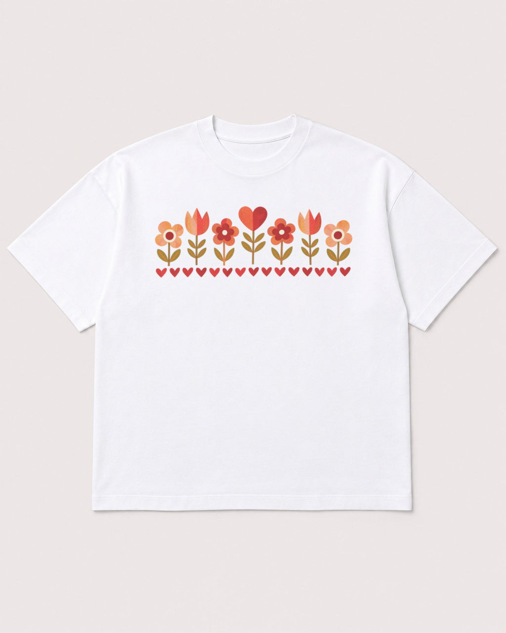 Mockup Boxy Heavyweight Tee White product