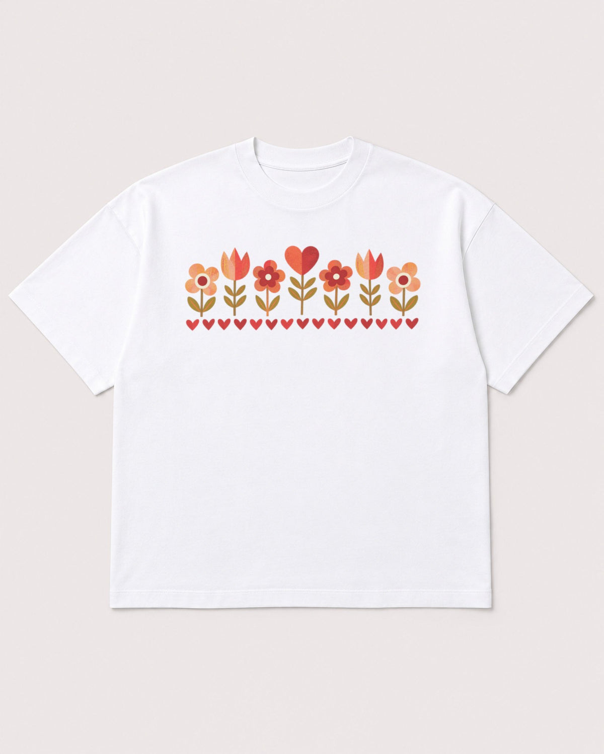 Mockup Boxy Heavyweight Tee White product
