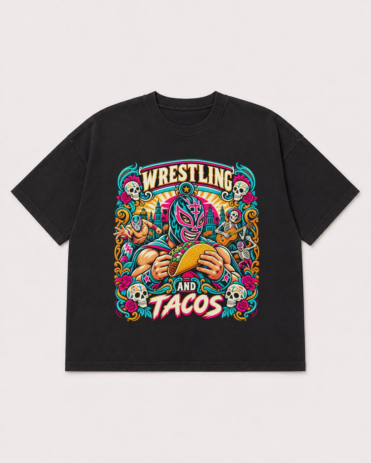 Mockup Boxy Heavyweight Tee Black product
