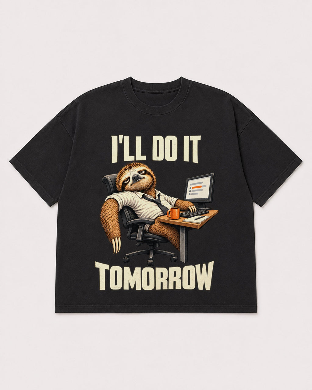 Mockup Boxy Heavyweight Tee Black product