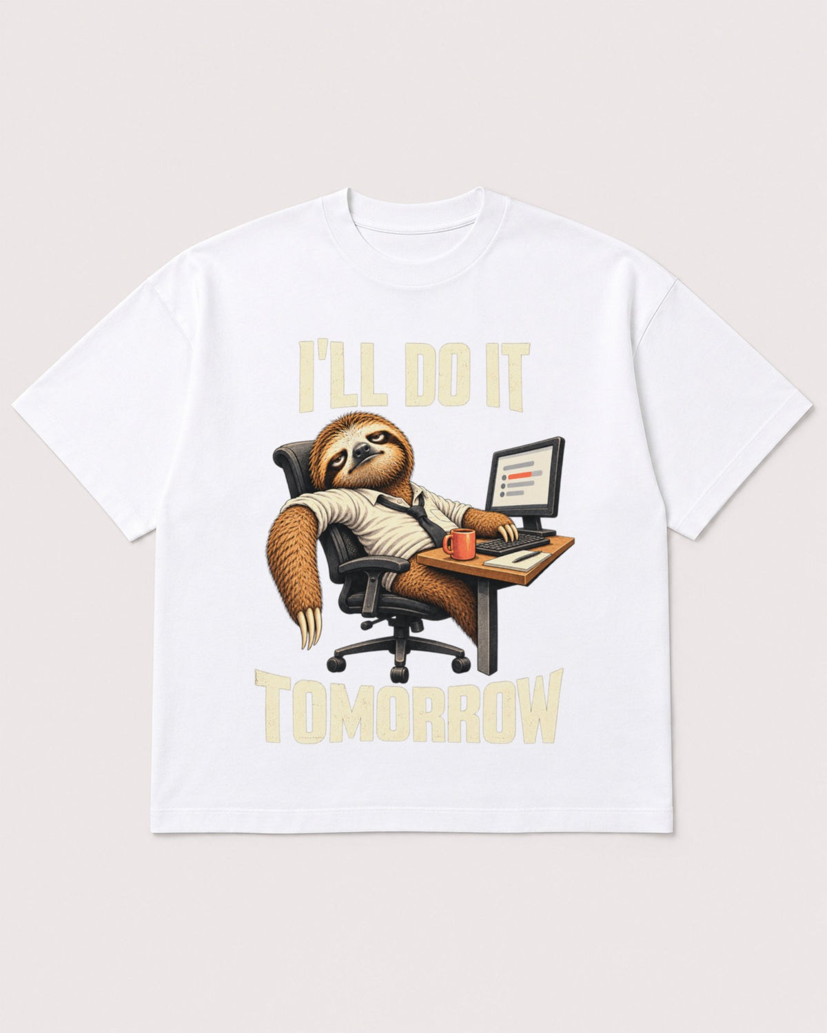 Mockup Boxy Heavyweight Tee White product
