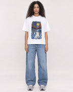 Mockup Boxy Heavyweight Tee White female full-body 10