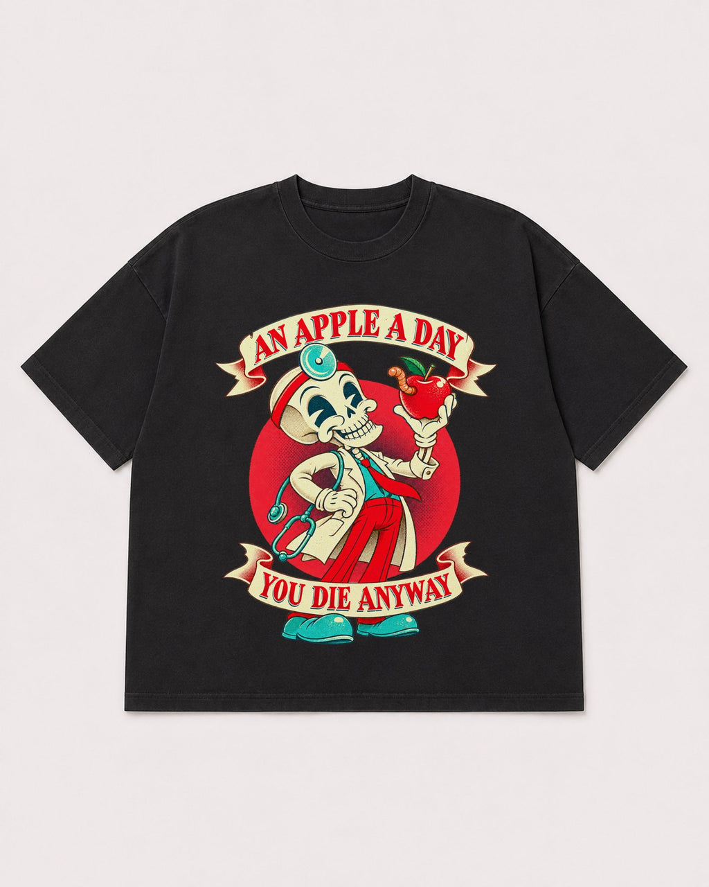 Mockup Boxy Heavyweight Tee Black product