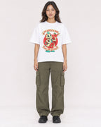 Mockup Boxy Heavyweight Tee White female full-body 02