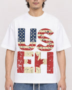 Mockup Boxy Heavyweight Tee White male close-up 03