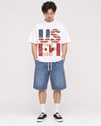 Mockup Boxy Heavyweight Tee White male full-body 03