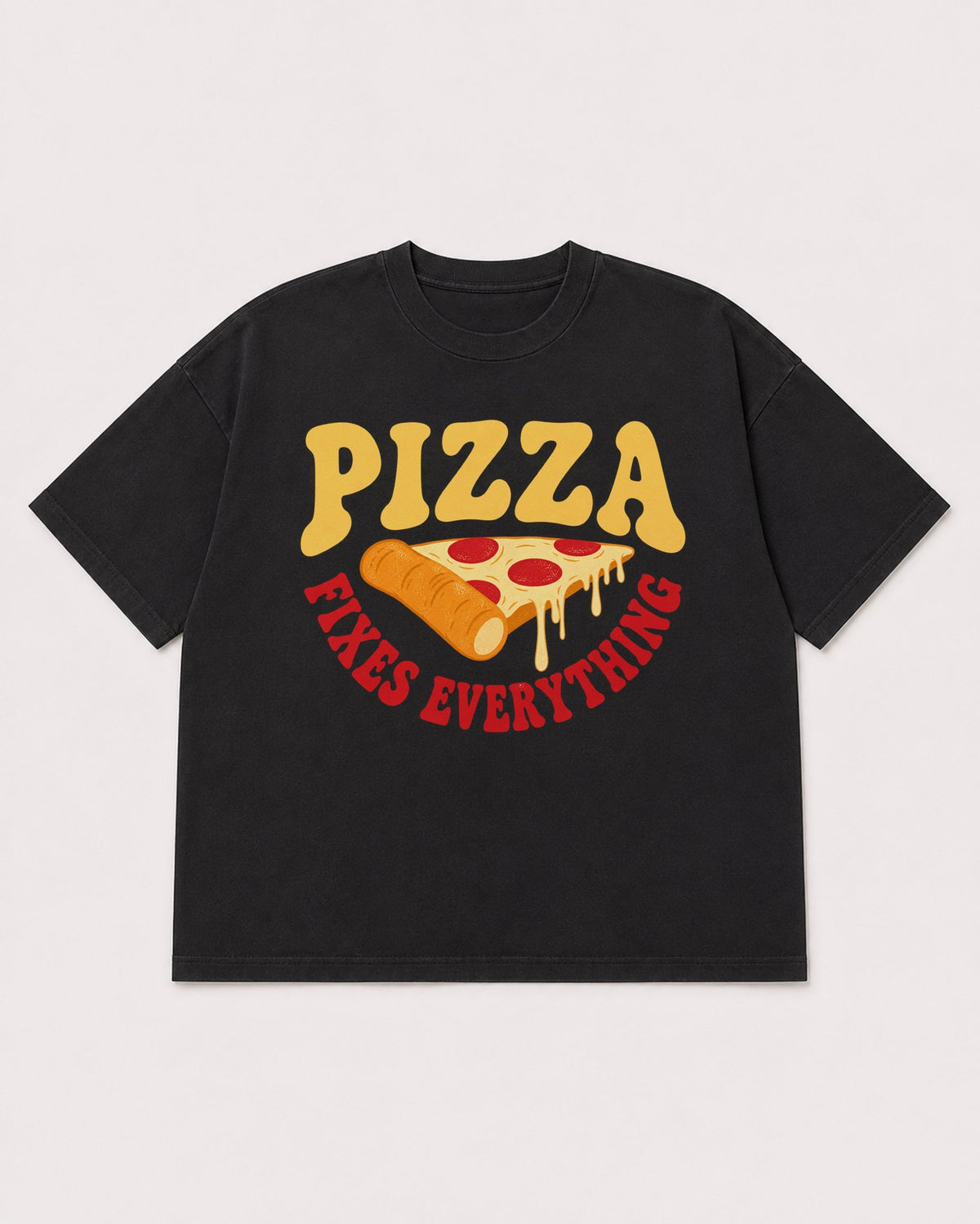 Mockup Boxy Heavyweight Tee Black product