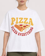 Mockup Boxy Heavyweight Tee White female close-up 12