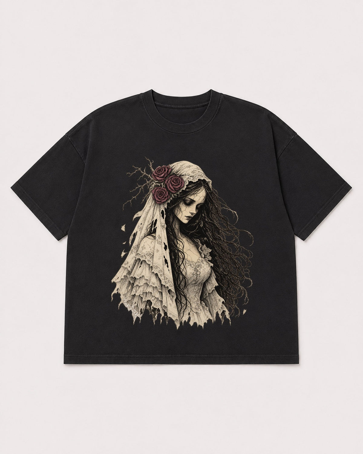 Mockup Boxy Heavyweight Tee Black product