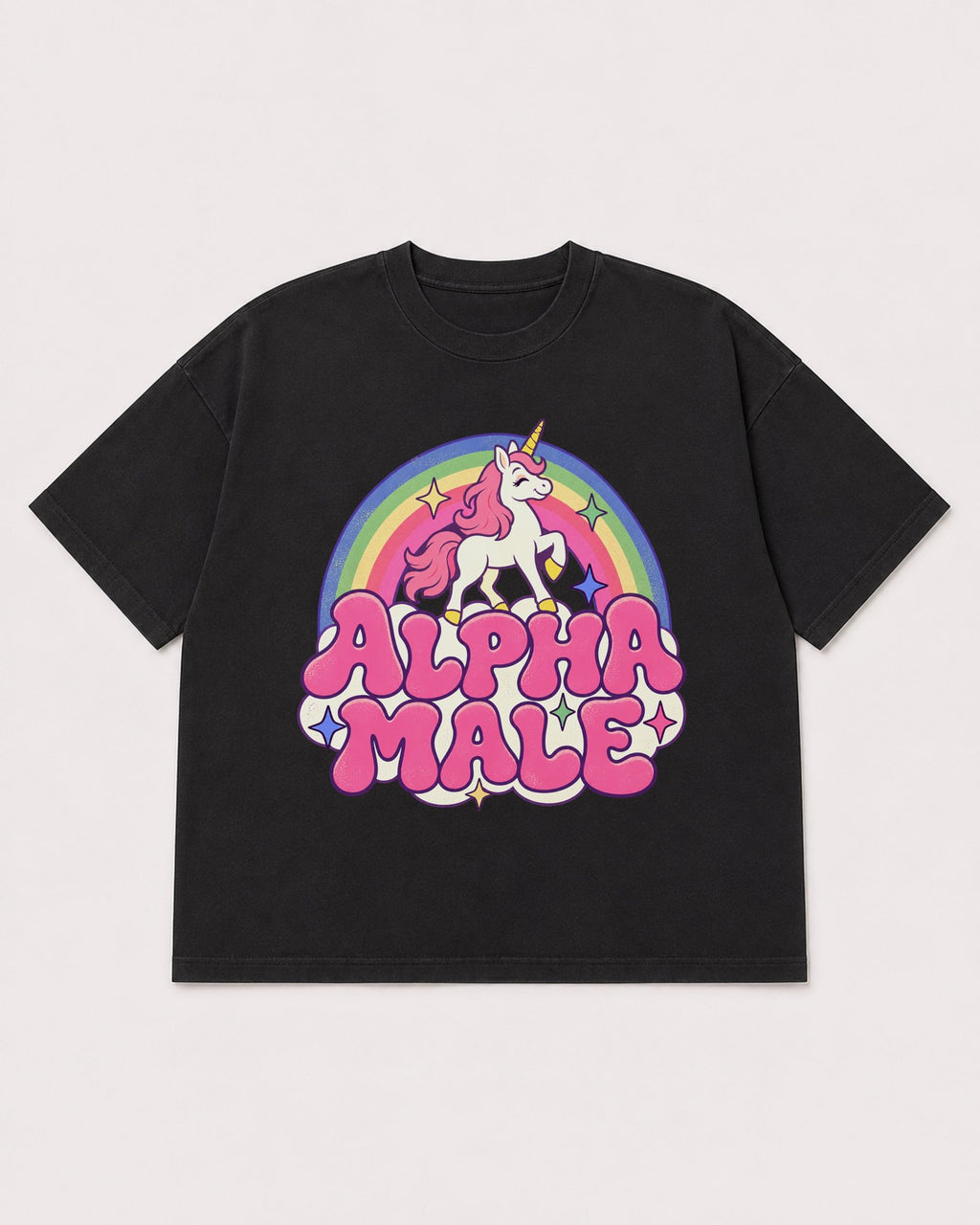 Mockup Boxy Heavyweight Tee Black product