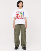 Mockup Boxy Heavyweight Tee White female full-body 32