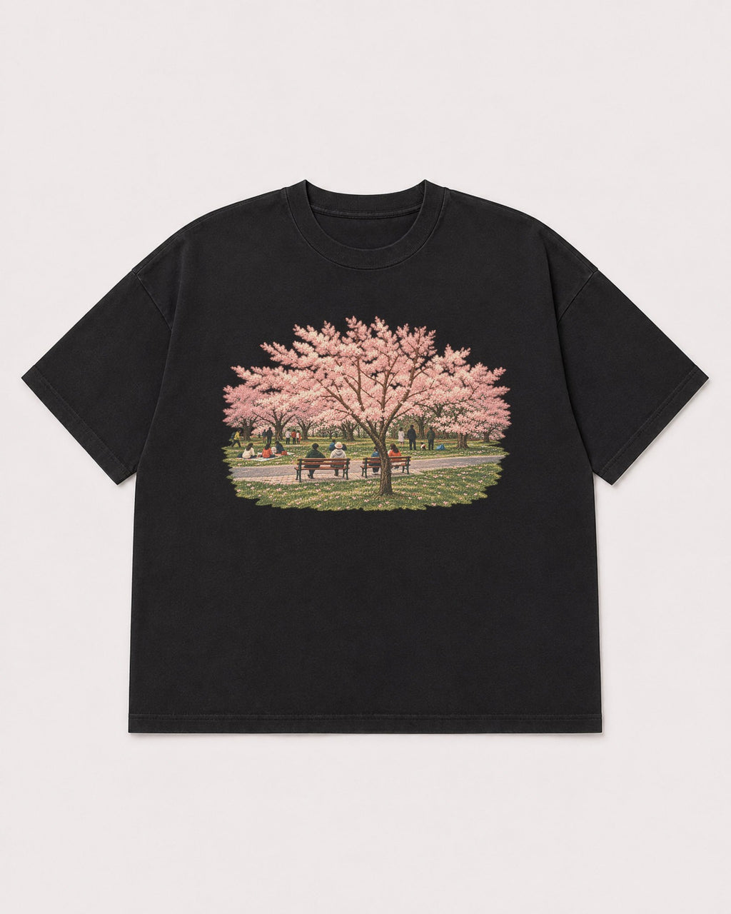 Mockup Boxy Heavyweight Tee Black product