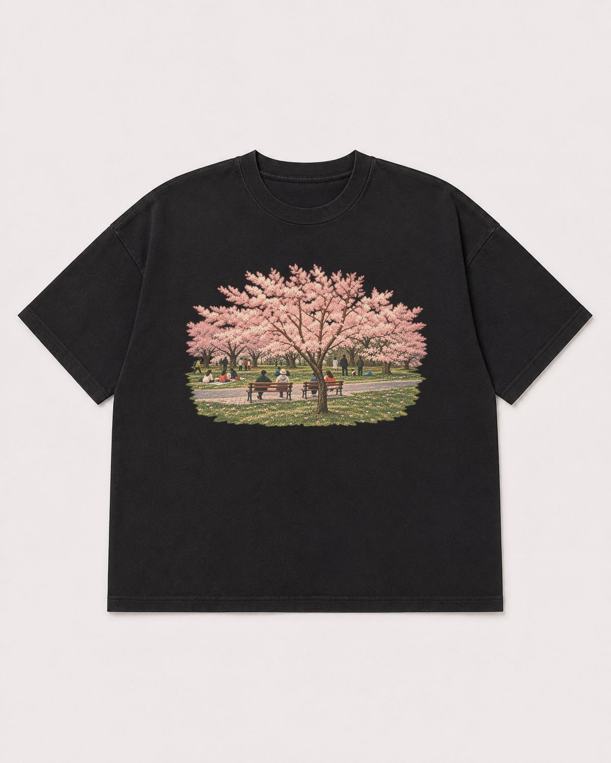 Mockup Boxy Heavyweight Tee Black product