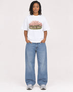 Mockup Boxy Heavyweight Tee White female full-body 15
