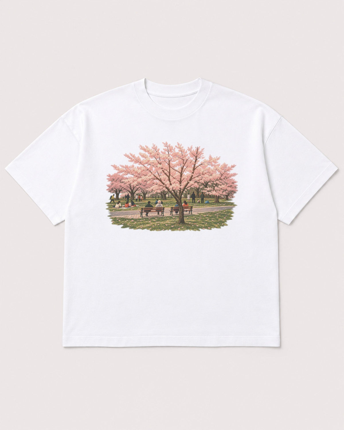 Mockup Boxy Heavyweight Tee White product