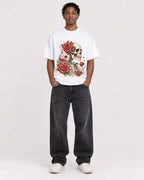 Mockup Boxy Heavyweight Tee White male full-body 05