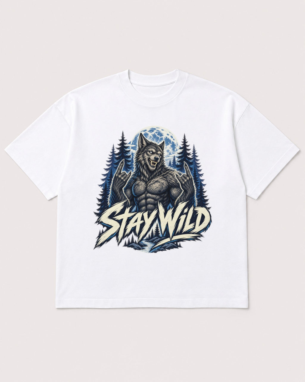 Mockup Boxy Heavyweight Tee White product