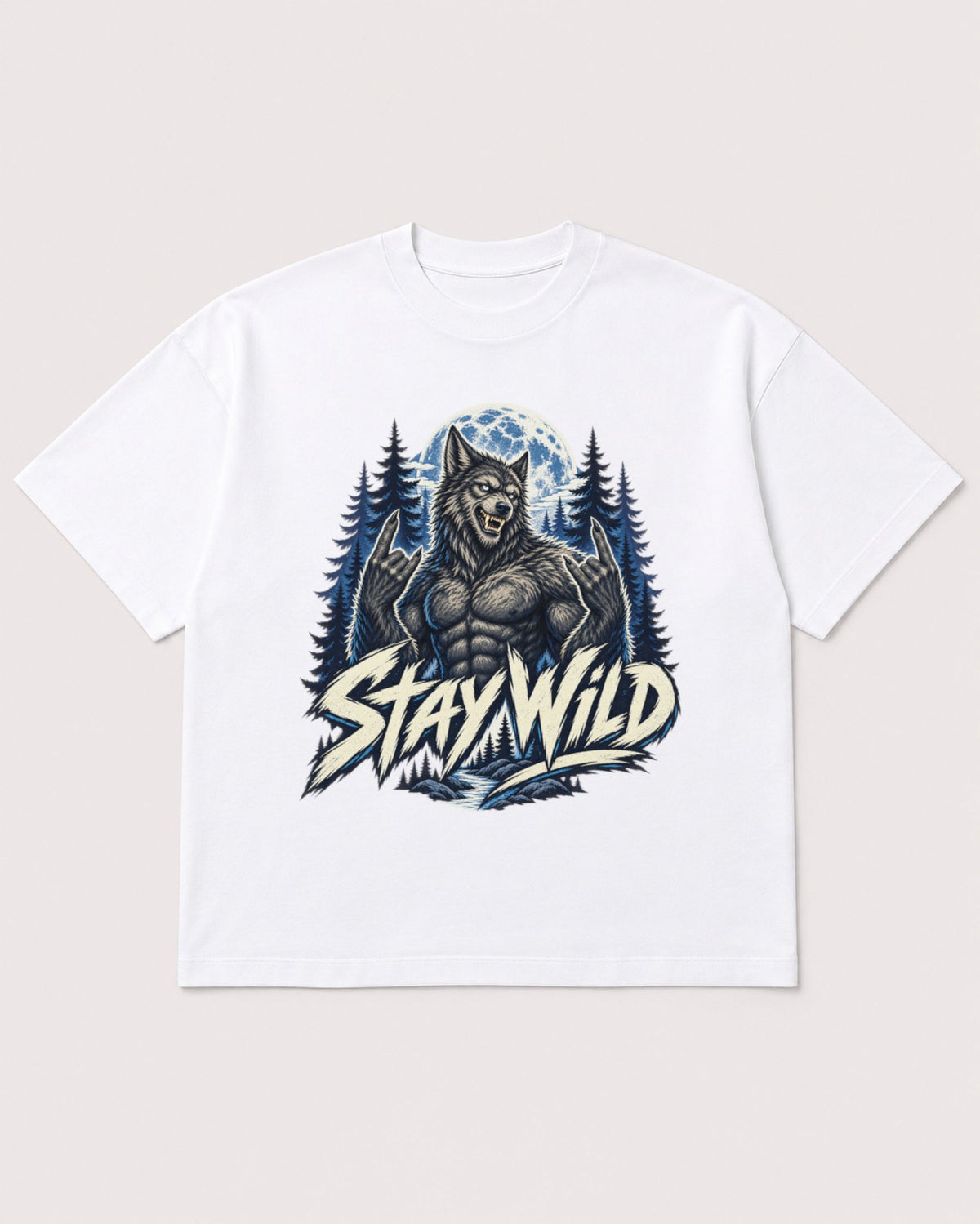 Mockup Boxy Heavyweight Tee White product
