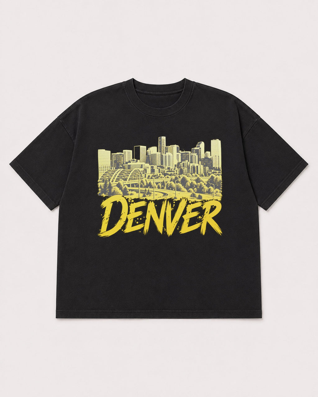 Mockup Boxy Heavyweight Tee Black product