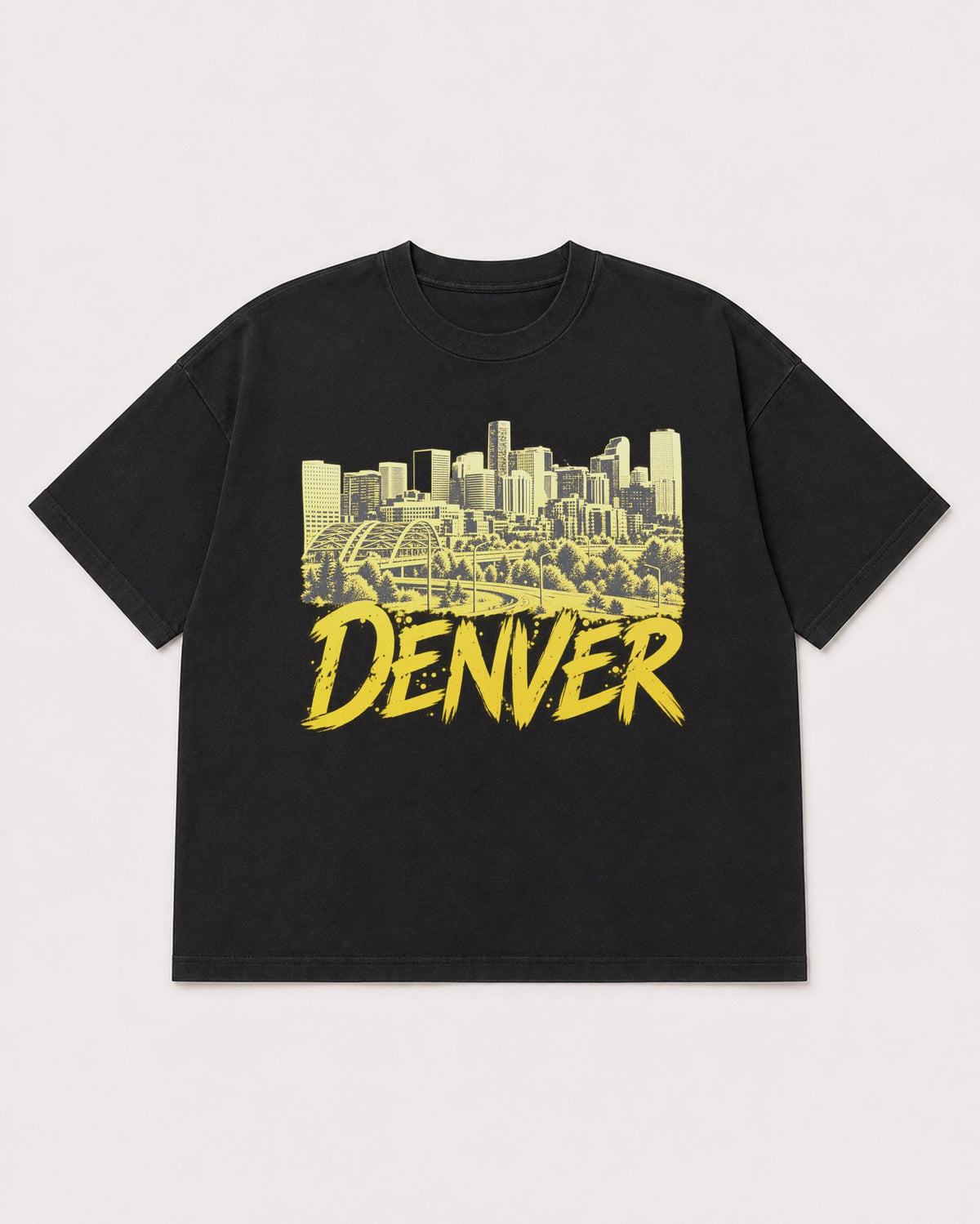 Mockup Boxy Heavyweight Tee Black product