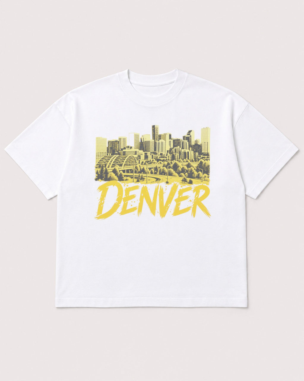 Mockup Boxy Heavyweight Tee White product