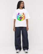 Mockup Boxy Heavyweight Tee White female full-body 04