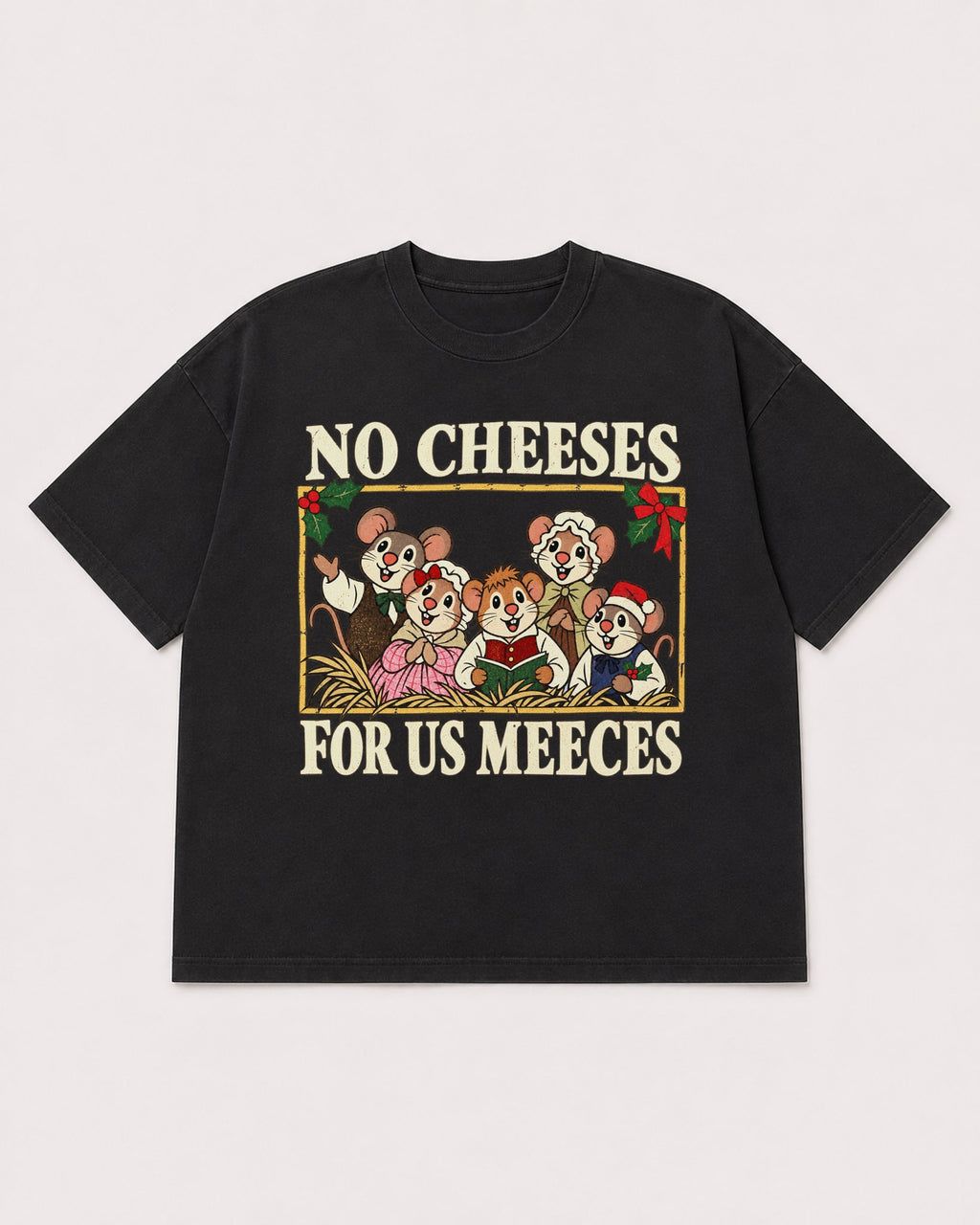 Mockup Boxy Heavyweight Tee Black product