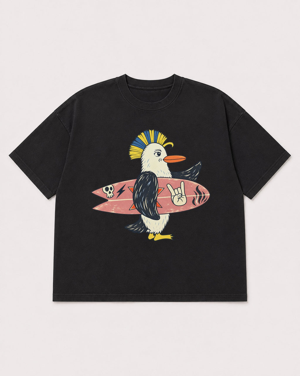 Mockup Boxy Heavyweight Tee Black product