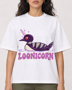 Mockup Boxy Heavyweight Tee White female close-up 07