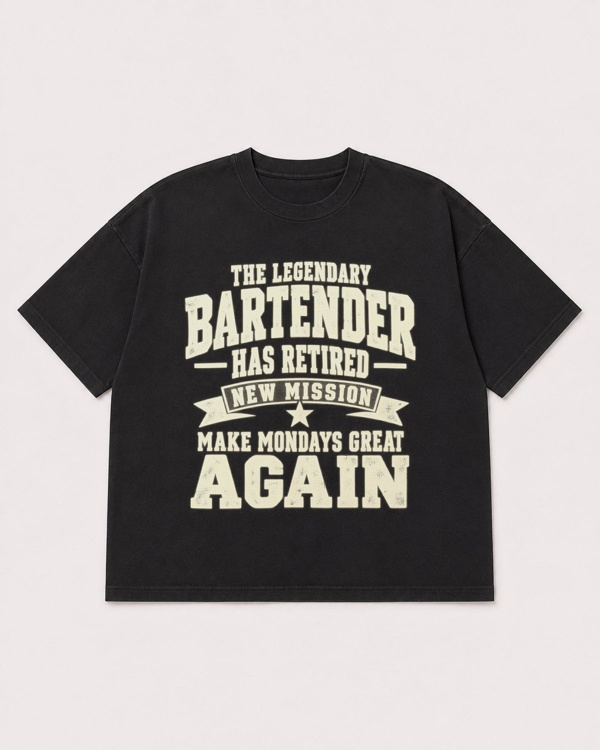 Mockup Boxy Heavyweight Tee Black product