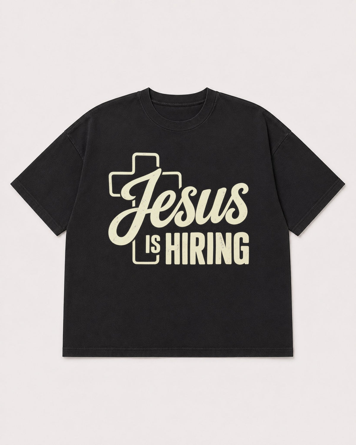 Mockup Boxy Heavyweight Tee Black product