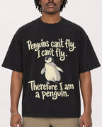 Mockup Boxy Heavyweight Tee Black male close-up 04