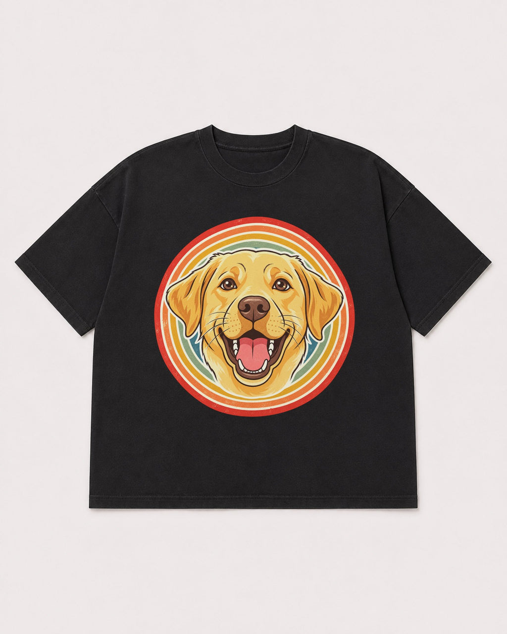 Mockup Boxy Heavyweight Tee Black product