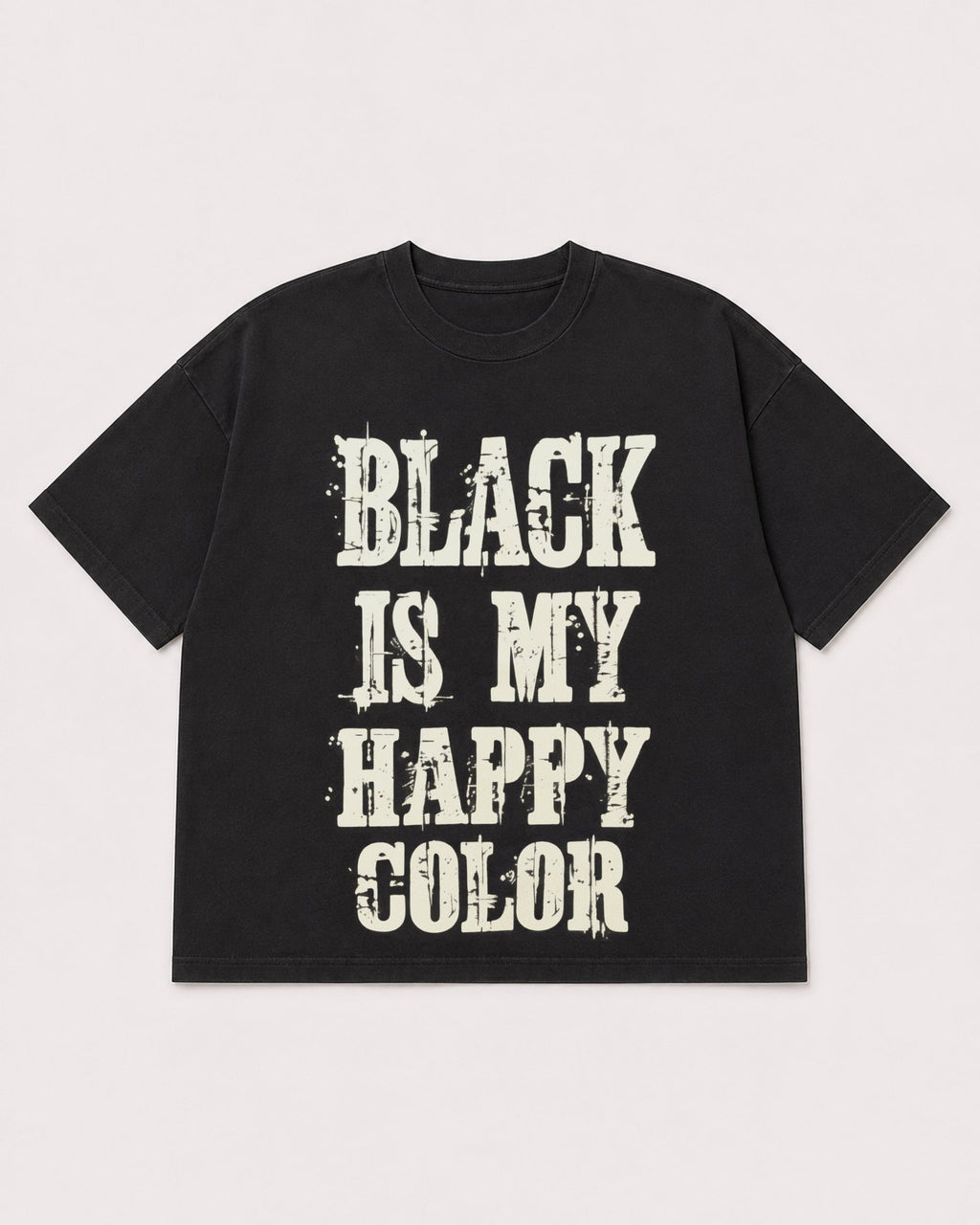 Mockup Boxy Heavyweight Tee Black product