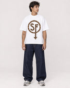Mockup Boxy Heavyweight Tee White male full-body 06