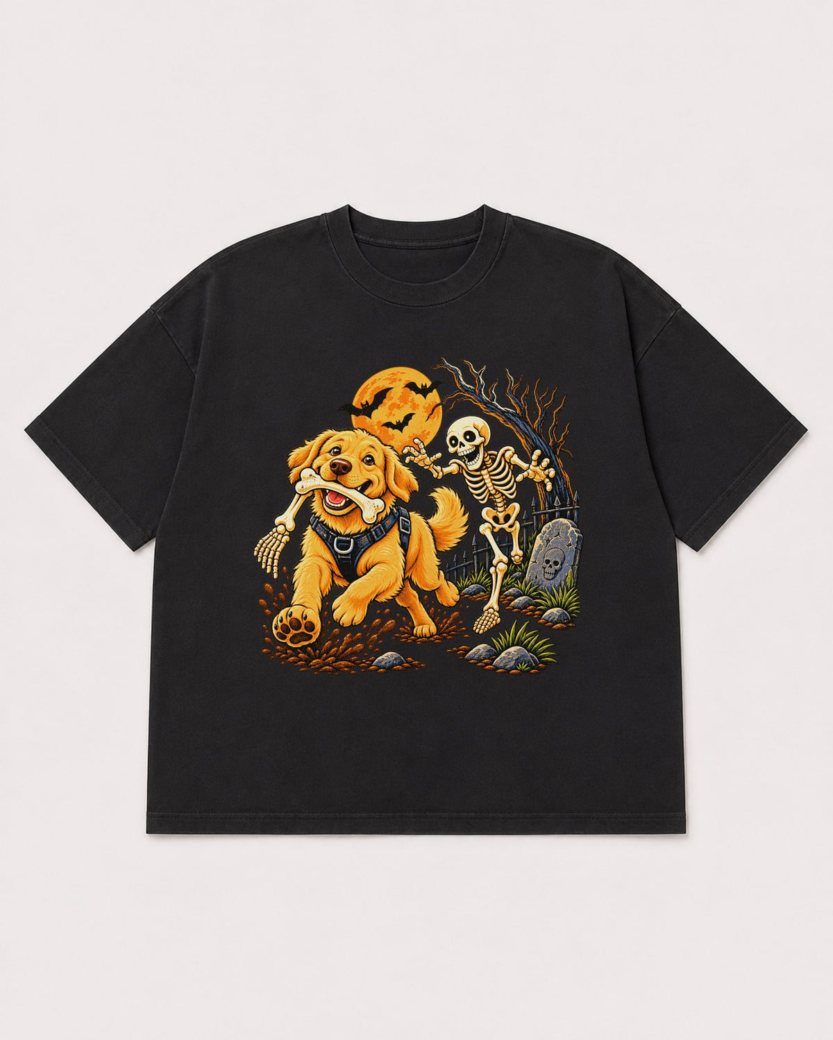 Mockup Boxy Heavyweight Tee Black product