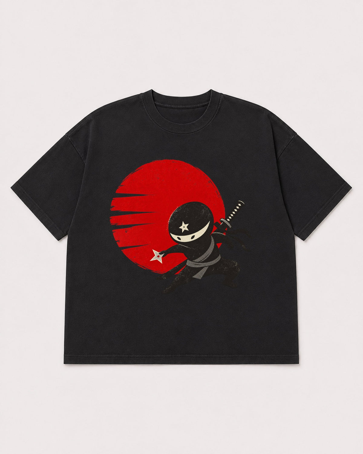 Mockup Boxy Heavyweight Tee Black product