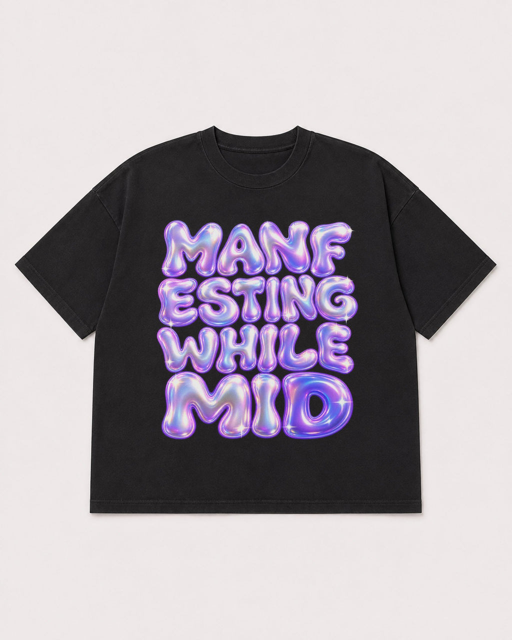 Mockup Boxy Heavyweight Tee Black product