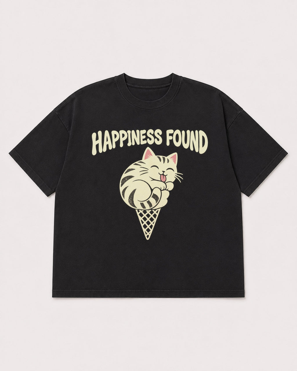 Mockup Boxy Heavyweight Tee Black product