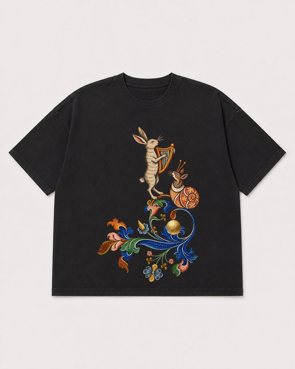 Mockup Boxy Heavyweight Tee Black product