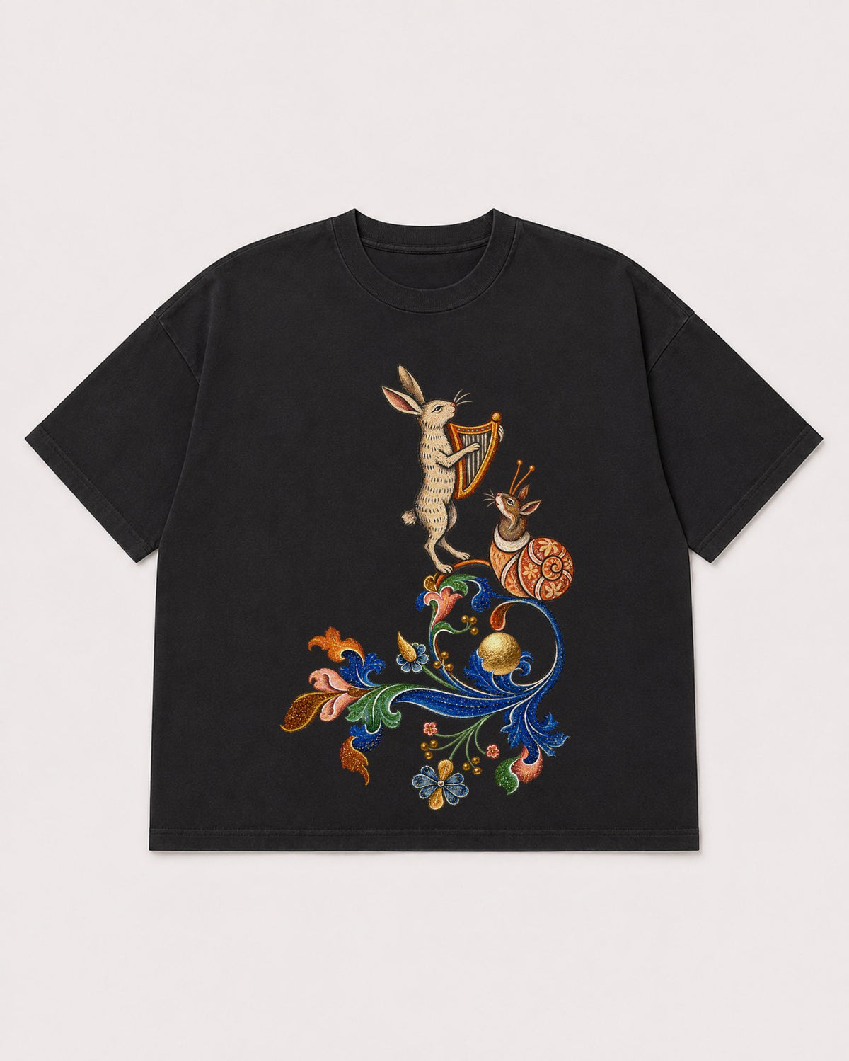 Mockup Boxy Heavyweight Tee Black product