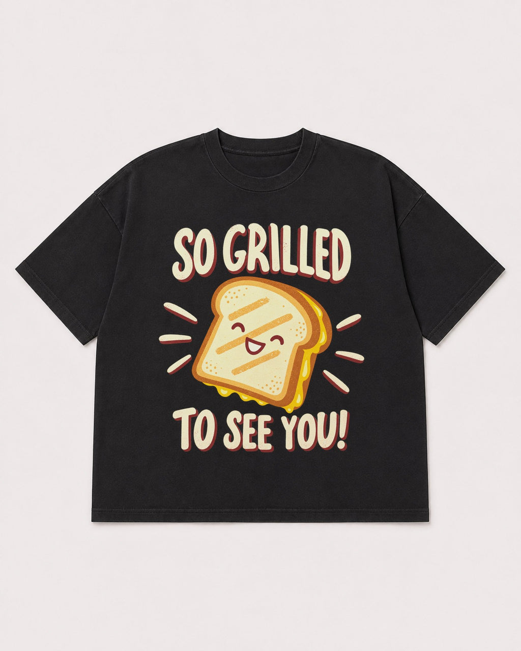 Mockup Boxy Heavyweight Tee Black product