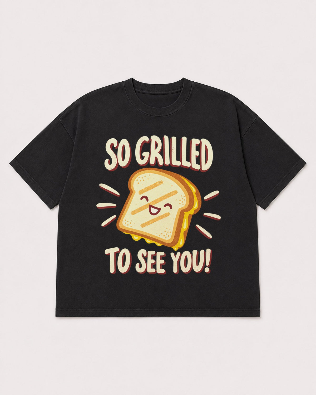 Mockup Boxy Heavyweight Tee Black product